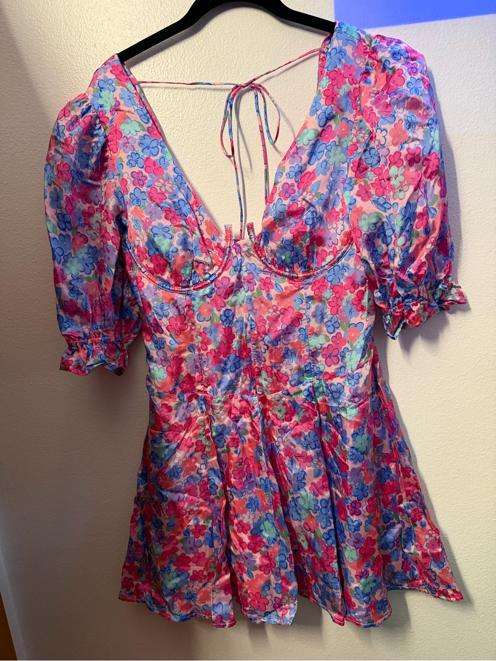 For Love & Lemons Mini Floral Dress